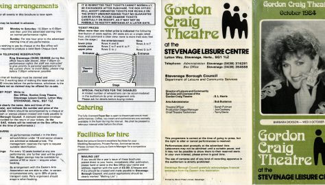 Brochure for October 1984