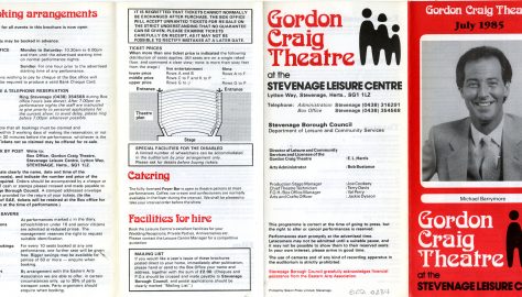 Brochure for July 1985
