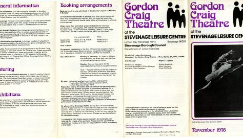 Brochure for November 1976